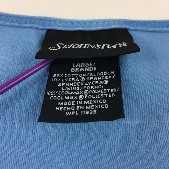 Vintage 90s St Johns Bay Athletic Top Vest Lined - Picture 5 of 8